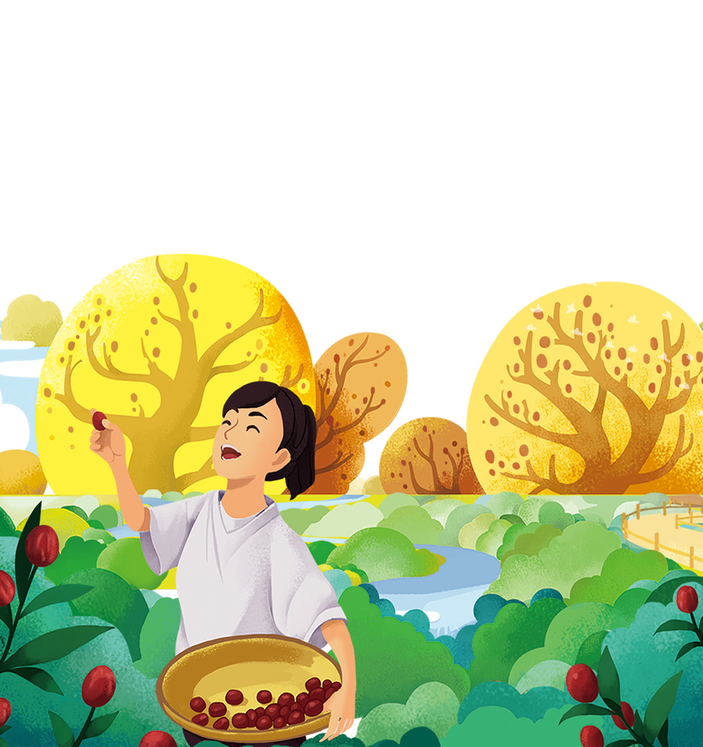 德潤樂陵小棗食品插畫創作